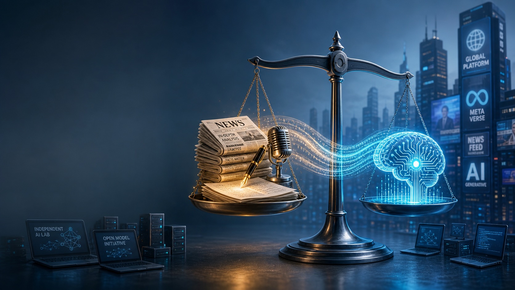 No Data, No Party: Why Competition for High‑Quality Journalism Matters in the GenAI Race